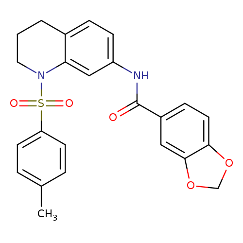 N-[1-(4-methylbenzenesulfonyl)-1,2,3,4-tetrahydroquinolin-7-yl]-2H-1,3-benzodioxole-5-carboxamide