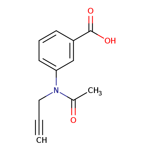 3-[N-(prop-2-yn-1-yl)acetamido]benzoic acid