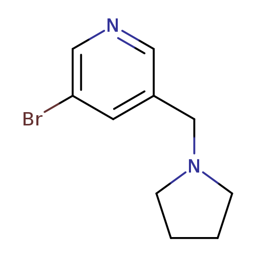 Pyridine, 3-bromo-5-(1-pyrrolidinylmethyl)-