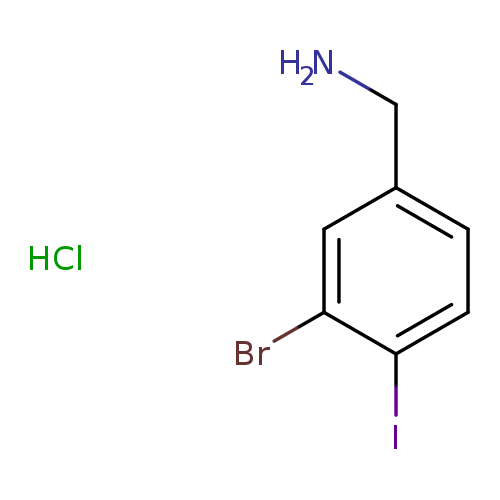 1-(3-bromo-4-iodophenyl)methanaminehydrochloride