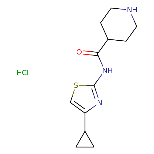 N-(4-CYCLOPROPYL-1,3-THIAZOL-2-YL)PIPERIDINE-4-CARBOXAMIDE HYDROCHLORIDE