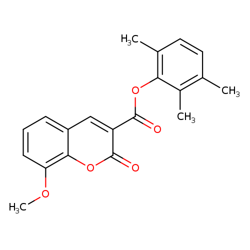 2,3,6-trimethylphenyl 8-methoxy-2-oxo-2H-chromene-3-carboxylate