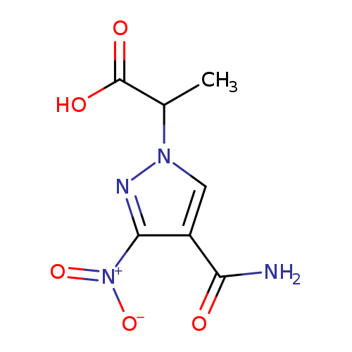 2-(4-carbamoyl-3-nitro-1H-pyrazol-1-yl)propanoic acid