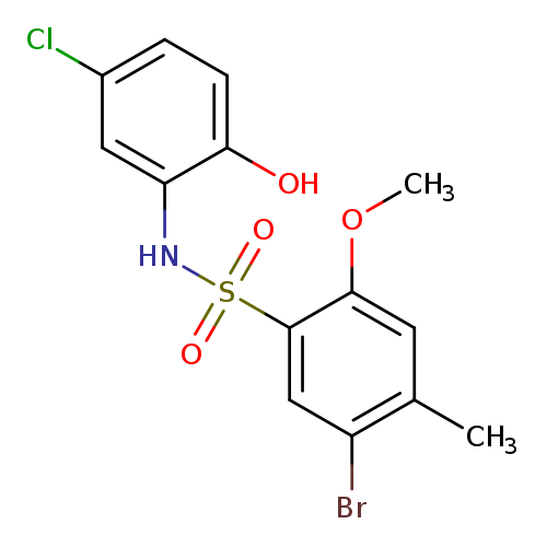 5-bromo-N-(5-chloro-2-hydroxyphenyl)-2-methoxy-4-methylbenzene-1-sulfonamide
