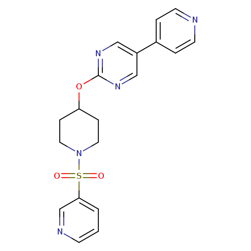 5-(pyridin-4-yl)-2-{[1-(pyridine-3-sulfonyl)piperidin-4-yl]oxy}pyrimidine