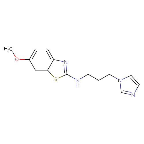 N-[3-(1H-IMIDAZOL-1-YL)PROPYL]-6-METHOXY-1,3-BENZOTHIAZOL-2-AMINE