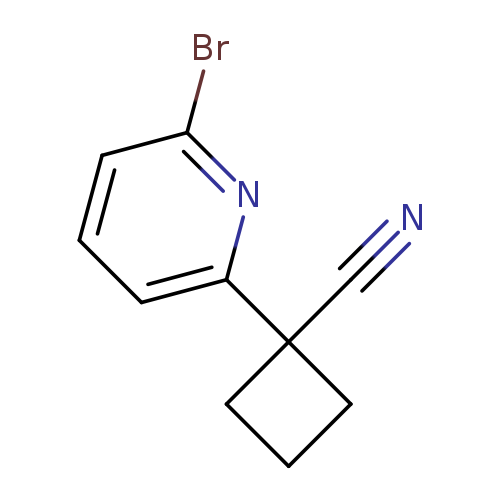 1-(6-bromopyridin-2-yl)cyclobutane-1-carbonitrile