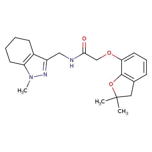 2-[(2,2-dimethyl-2,3-dihydro-1-benzofuran-7-yl)oxy]-N-[(1-methyl-4,5,6,7-tetrahydro-1H-indazol-3-yl)methyl]acetamide