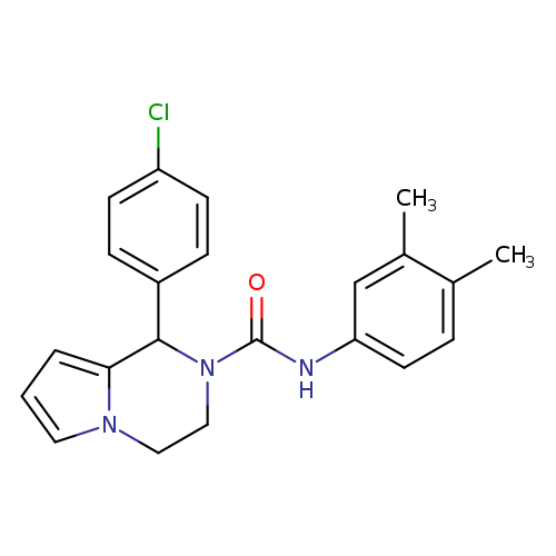 1-(4-chlorophenyl)-N-(3,4-dimethylphenyl)-1H,2H,3H,4H-pyrrolo[1,2-a]pyrazine-2-carboxamide