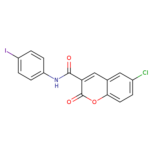 6-chloro-N-(4-iodophenyl)-2-oxo-2H-chromene-3-carboxamide