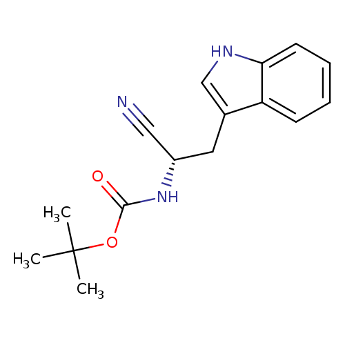 Boc-(s)-2-amino-3-(3-indolyl)-propionitrile