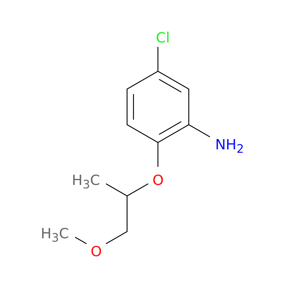 5-chloro-2-[(1-methoxypropan-2-yl)oxy]aniline