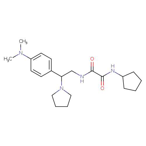 N-cyclopentyl-N'-{2-[4-(dimethylamino)phenyl]-2-(pyrrolidin-1-yl)ethyl}ethanediamide