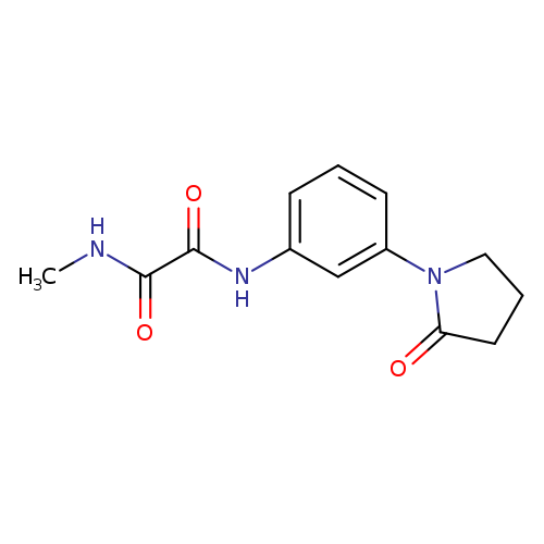 N-methyl-N'-[3-(2-oxopyrrolidin-1-yl)phenyl]ethanediamide