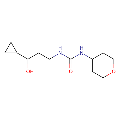 3-(3-cyclopropyl-3-hydroxypropyl)-1-(oxan-4-yl)urea