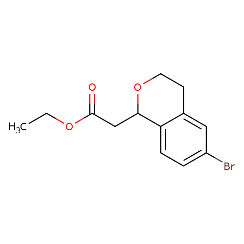 1H-2-Benzopyran-1-acetic acid, 6-bromo-3,4-dihydro-, ethyl ester