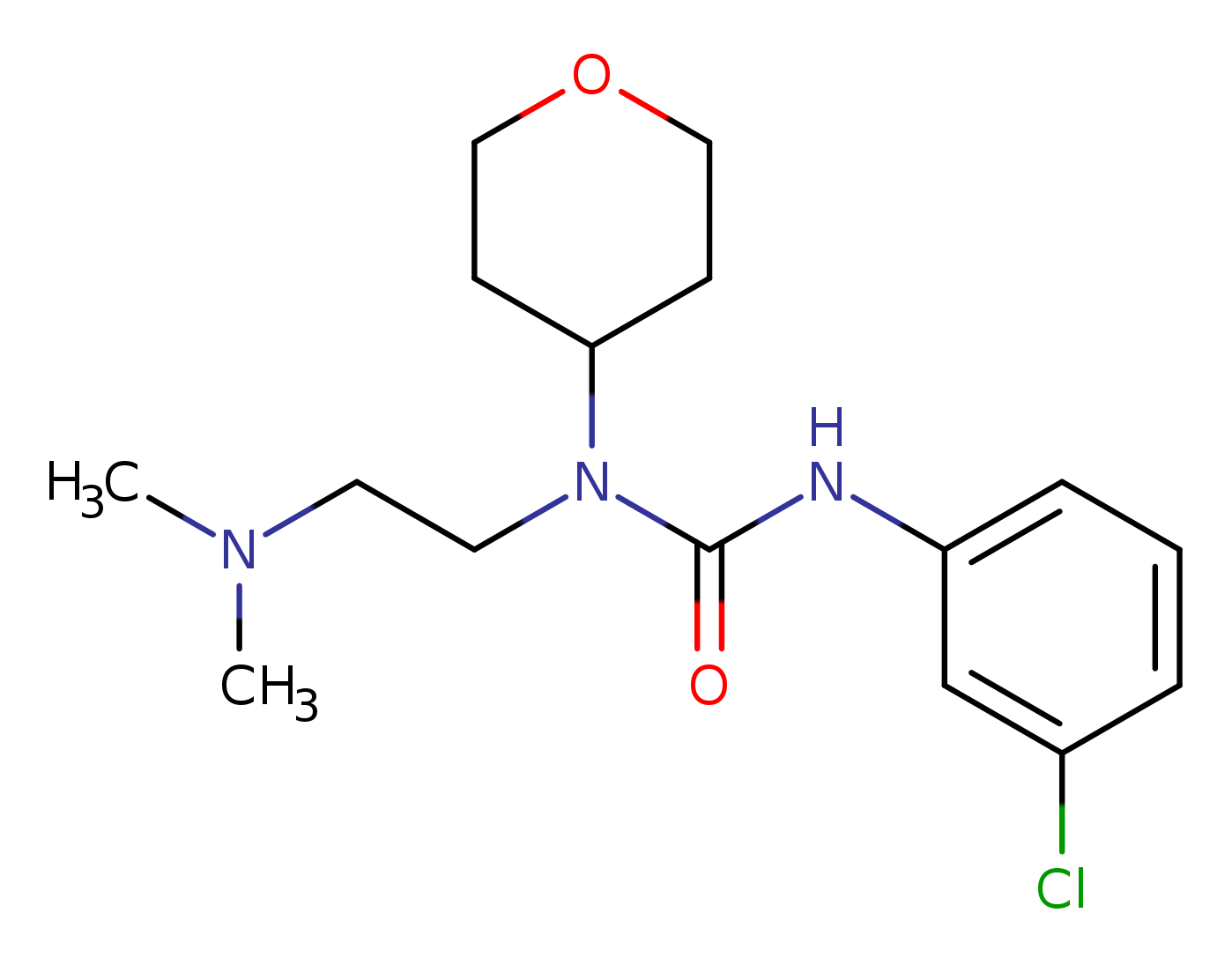 3-(3-chlorophenyl)-1-[2-(dimethylamino)ethyl]-1-(oxan-4-yl)urea
