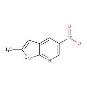 1H-Pyrrolo[2,3-b]pyridine, 2-methyl-5-nitro-
