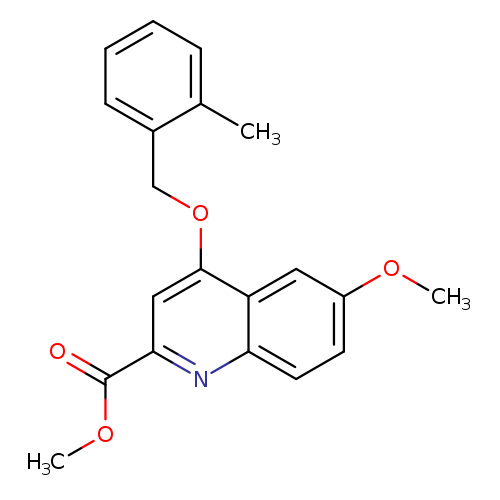 6-Methoxy-4-(2-methyl-benzyloxy)-quinoline-2-carboxylic acid methyl ester