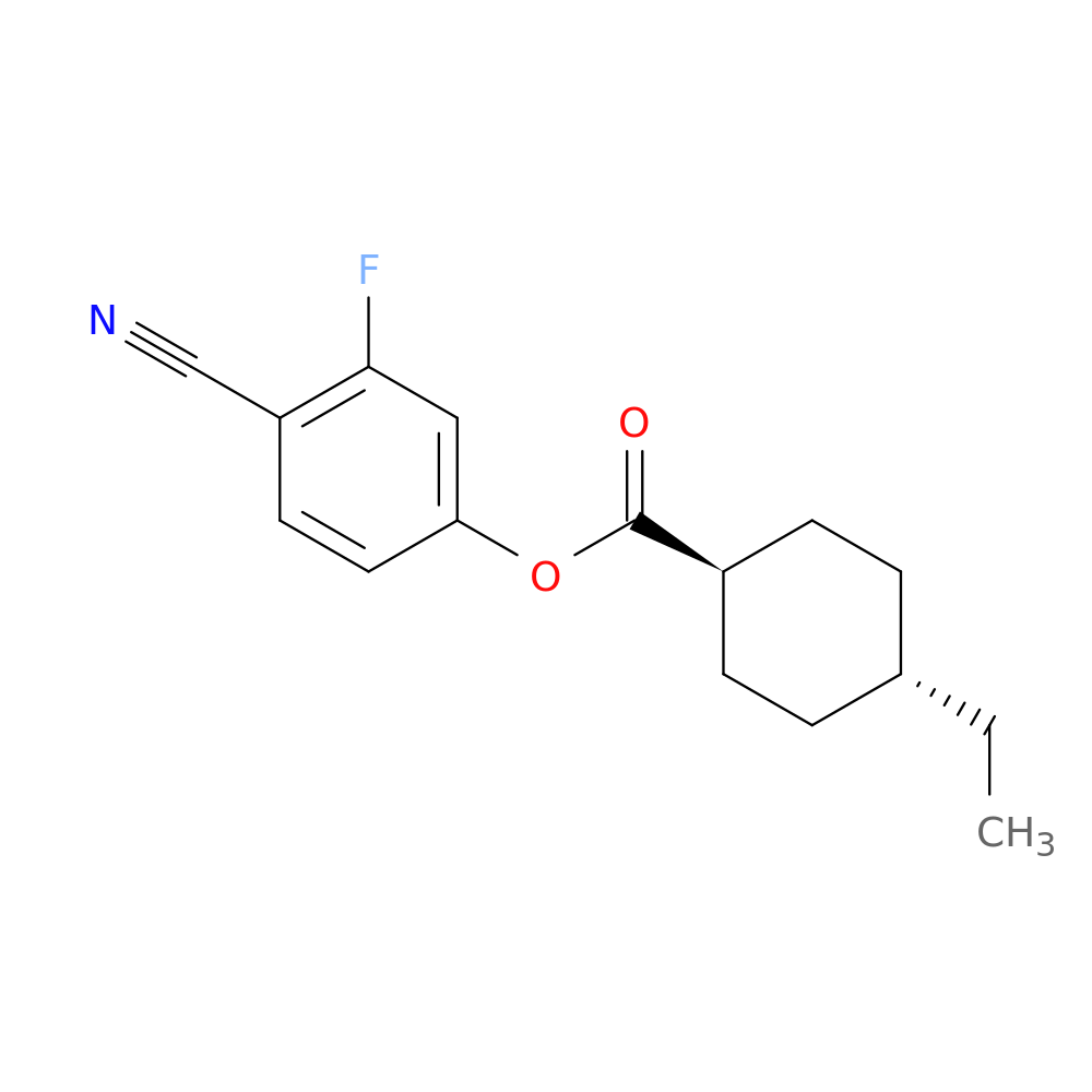 4-CYANO-3-FLUOROPHENYL TRANS-4-ETHYLCYCLOHEXANECARBOXYLATE