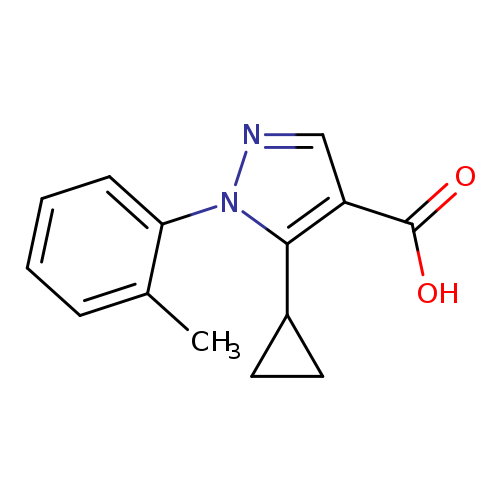 5-Cyclopropyl-1-(2-methylphenyl)-1H-pyrazole-4-carboxylic acid