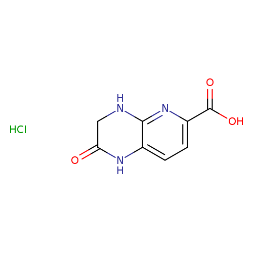 2-oxo-1H,2H,3H,4H-pyrido[2,3-b]pyrazine-6-carboxylicacidhydrochloride