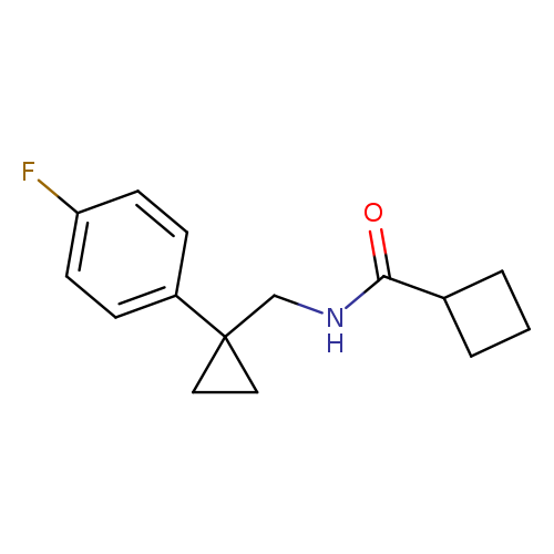 N-{[1-(4-fluorophenyl)cyclopropyl]methyl}cyclobutanecarboxamide