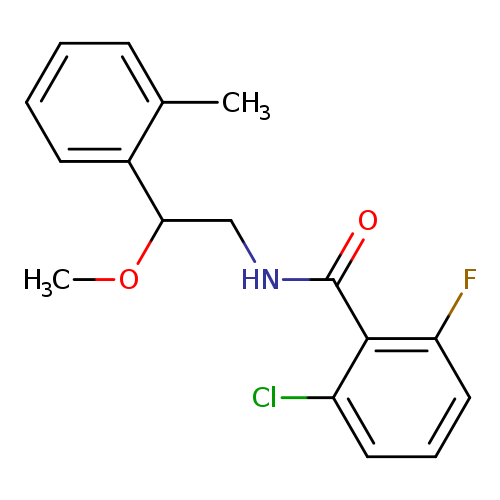 2-chloro-6-fluoro-N-[2-methoxy-2-(2-methylphenyl)ethyl]benzamide