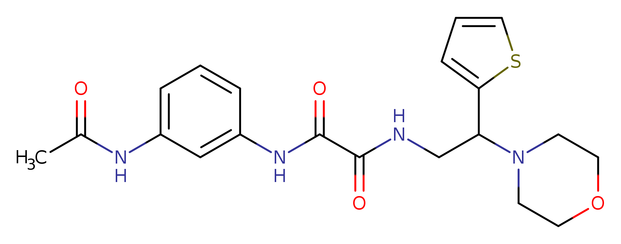 N'-(3-acetamidophenyl)-N-[2-(morpholin-4-yl)-2-(thiophen-2-yl)ethyl]ethanediamide