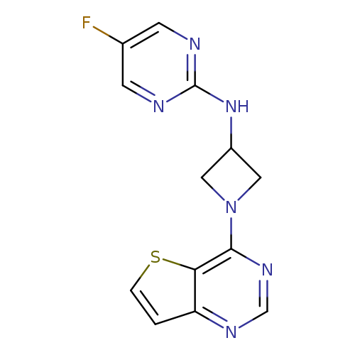 5-fluoro-N-(1-{thieno[3,2-d]pyrimidin-4-yl}azetidin-3-yl)pyrimidin-2-amine