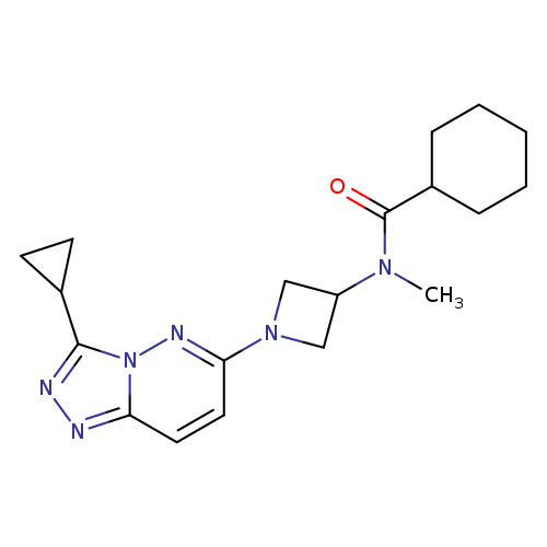 N-(1-{3-cyclopropyl-[1,2,4]triazolo[4,3-b]pyridazin-6-yl}azetidin-3-yl)-N-methylcyclohexanecarboxamide