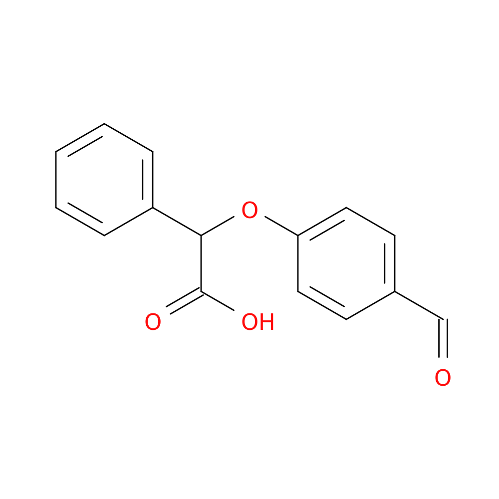 2-(4-Formylphenoxy)-2-phenylacetic acid