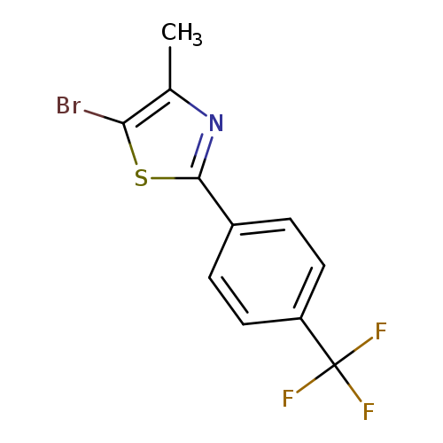 5-Bromo-4-methyl-2-[4-(trifluoromethyl)phenyl]-1,3-thiazole