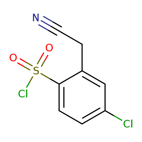 4-chloro-2-(cyanomethyl)benzene-1-sulfonyl chloride
