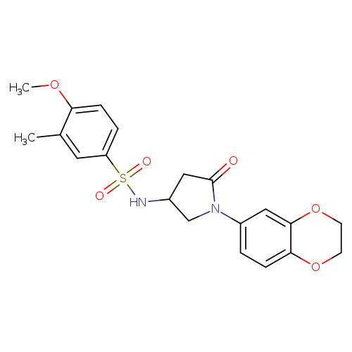 N-[1-(2,3-dihydro-1,4-benzodioxin-6-yl)-5-oxopyrrolidin-3-yl]-4-methoxy-3-methylbenzene-1-sulfonamide
