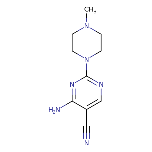 4-amino-2-(4-methyl-1-piperazinyl)-5-pyrimidinecarbonitrile