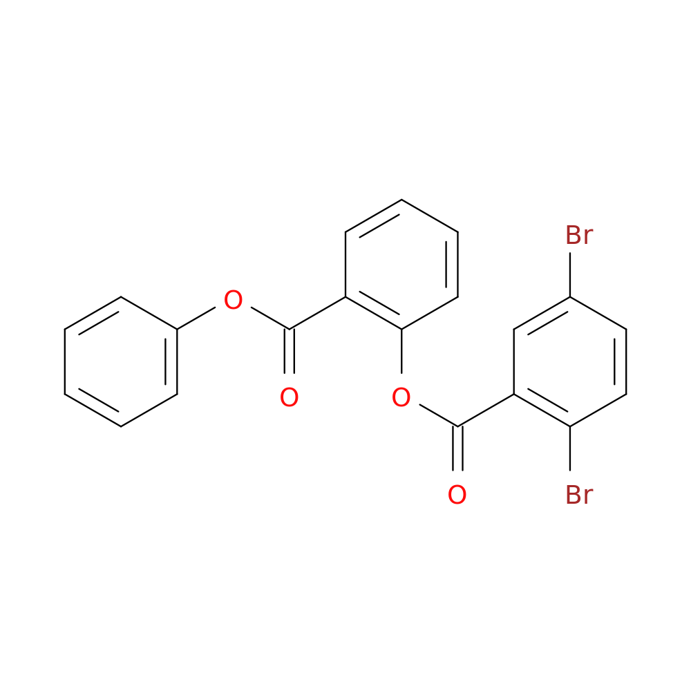 2-(phenoxycarbonyl)phenyl 2,5-dibromobenzoate