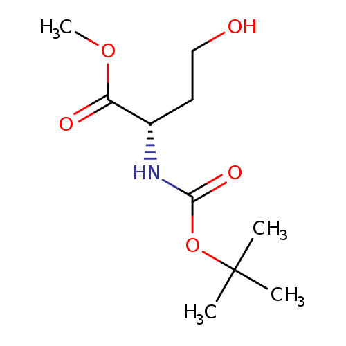 L-Homoserine, N-[(1,1-dimethylethoxy)carbonyl]-, methyl ester