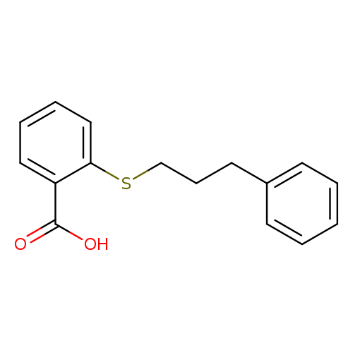 2-[(3-Phenylpropyl)thio]benzoic acid