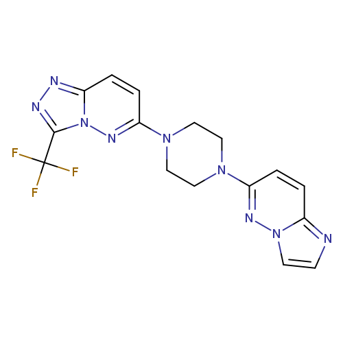 1-{imidazo[1,2-b]pyridazin-6-yl}-4-[3-(trifluoromethyl)-[1,2,4]triazolo[4,3-b]pyridazin-6-yl]piperazine