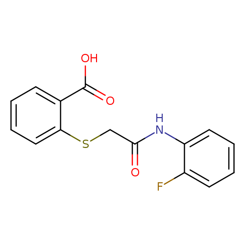 2-((2-[(2-Fluorophenyl)amino]-2-oxoethyl)thio)benzoic acid