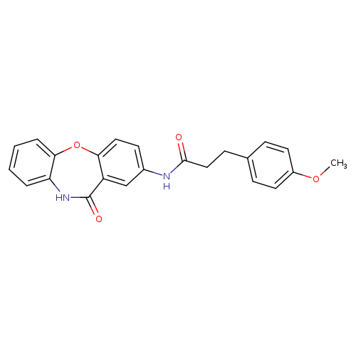 3-(4-methoxyphenyl)-N-{10-oxo-2-oxa-9-azatricyclo[9.4.0.0^{3,8}]pentadeca-1(11),3(8),4,6,12,14-hexaen-13-yl}propanamide