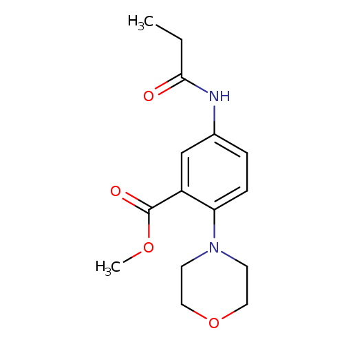 methyl 2-(4-morpholinyl)-5-(propionylamino)benzoate