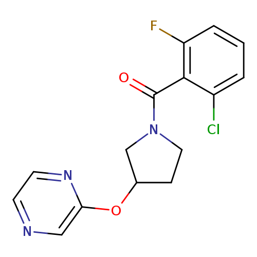 2-{[1-(2-chloro-6-fluorobenzoyl)pyrrolidin-3-yl]oxy}pyrazine