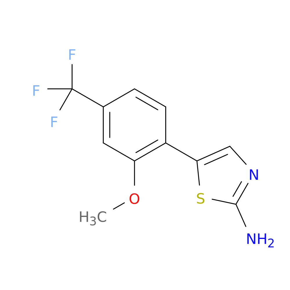 5-(2-Methoxy-4-(trifluoromethyl)phenyl)thiazol-2-amine