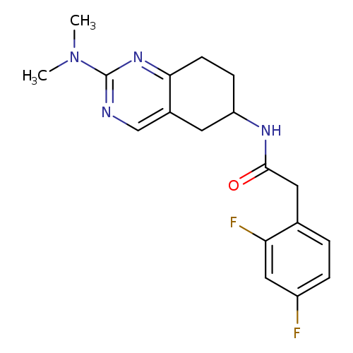 2-(2,4-difluorophenyl)-N-[2-(dimethylamino)-5,6,7,8-tetrahydroquinazolin-6-yl]acetamide