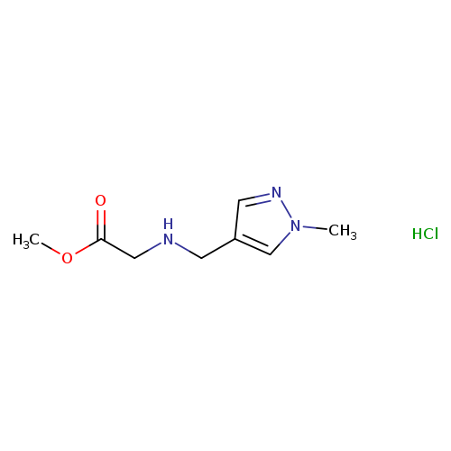 methyl 2-{[(1-methyl-1H-pyrazol-4-yl)methyl]amino}acetate hydrochloride