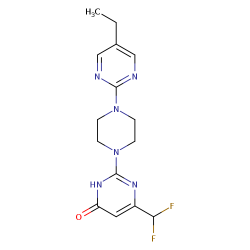 6-(difluoromethyl)-2-[4-(5-ethylpyrimidin-2-yl)piperazin-1-yl]-3,4-dihydropyrimidin-4-one