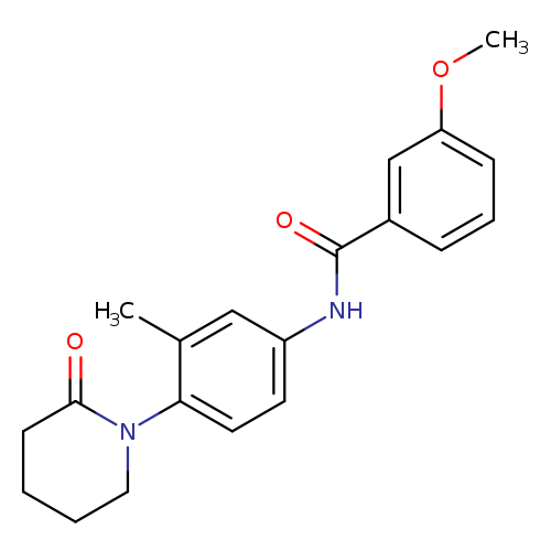 3-methoxy-N-[3-methyl-4-(2-oxopiperidin-1-yl)phenyl]benzamide