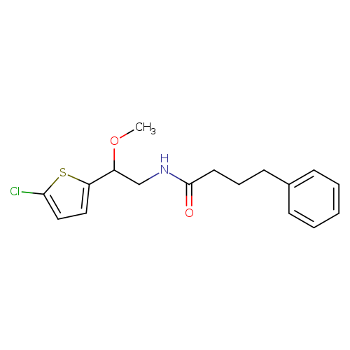 N-[2-(5-chlorothiophen-2-yl)-2-methoxyethyl]-4-phenylbutanamide